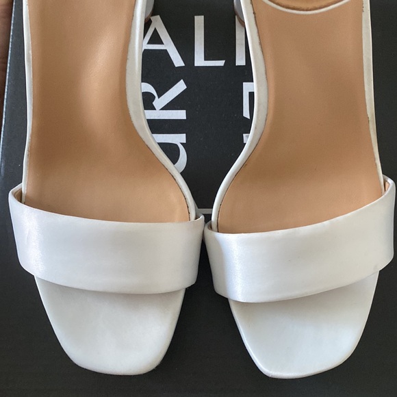 Naturalizer Joy Ankle Strap Sandal- Pearl White Satin - Picture 9 of 10